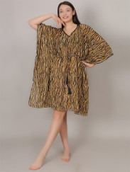 mod-shy-women-black-tiger-print-cover-up-kaftan-msb68
